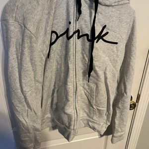 Pink zip up hoodie